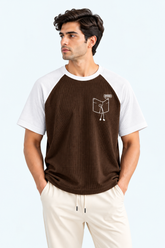 American Sleeves Tee - Brown White