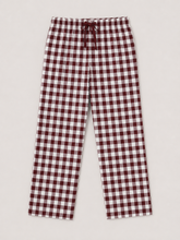 Decent Checks Pants-Chocolate Brown
