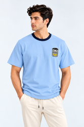 Banana Club Tee- Light Blue