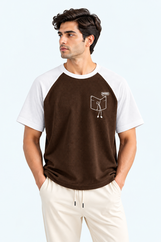 American Sleeves Tee - Brown White