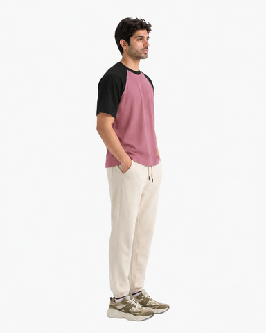 American Sleeves Tee - Pink Black