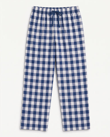 Luxe Trouser - Blue Check