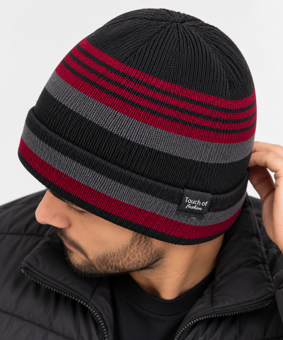 Tricolor Knit Cap
