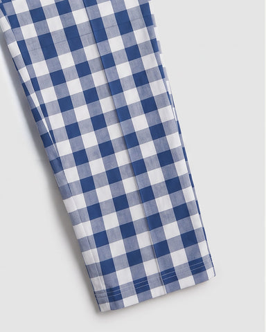 Luxe Trouser - Blue Check