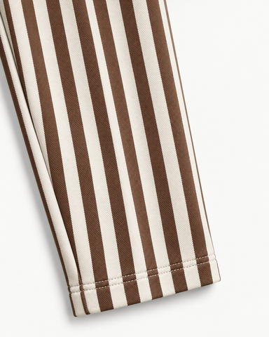 Signature French Trouser - Brown White