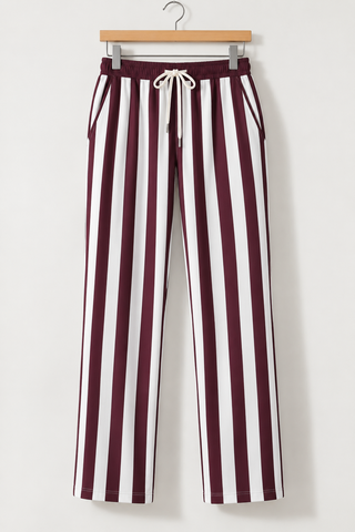 Executive Relax Pro-Brown White Trouser
