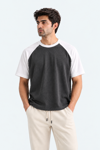 American Sleeves Tee - Grey White