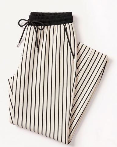 Signature French Trouser - Black White
