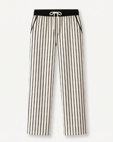 Signature French Trouser - Black White