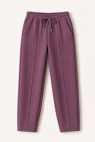 Relax Pro French Trouser-Dusty Plum