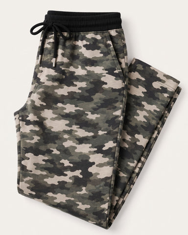 Signature Fleece Trouser - Camo Green