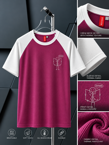 Raglan Duo-PLUM/WH