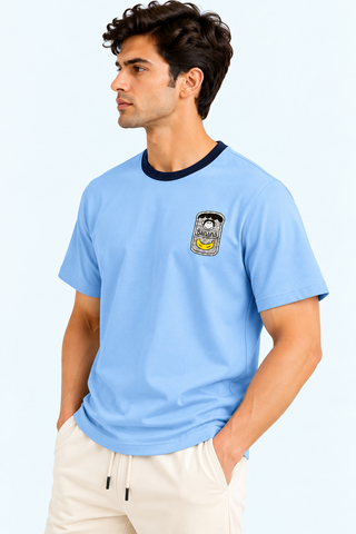Banana Club Tee- Light Blue