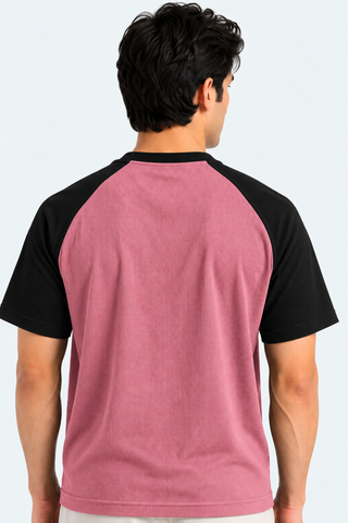 American Sleeves Tee - Pink Black