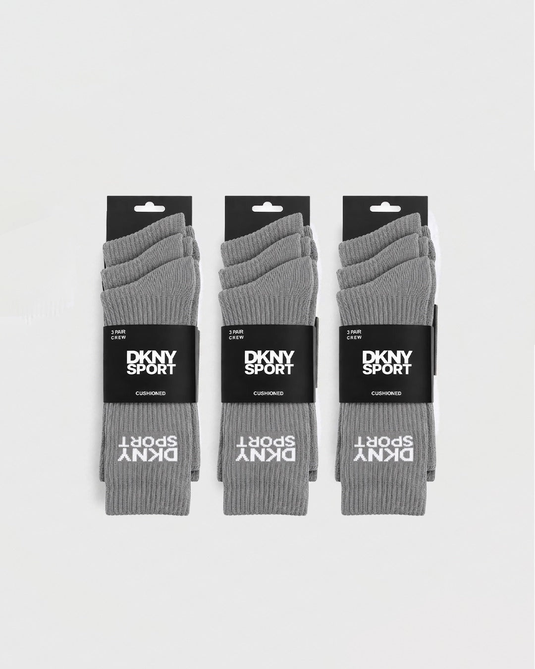 WR 5002 KD Grey Crew Socks Pack Of 3