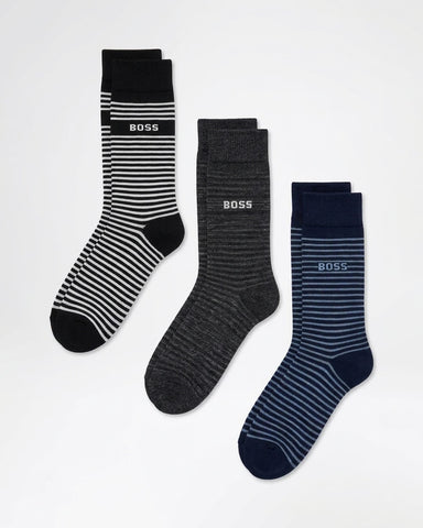 WR 5005 OB Striped Crew Socks Pack OF 3