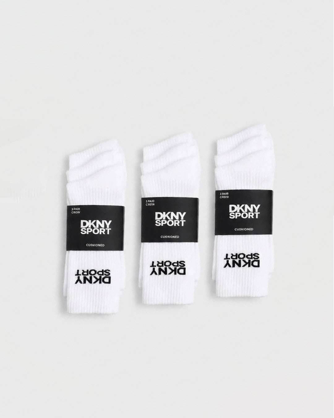 WR 5004 KD White Crew Socks Pack OF 3