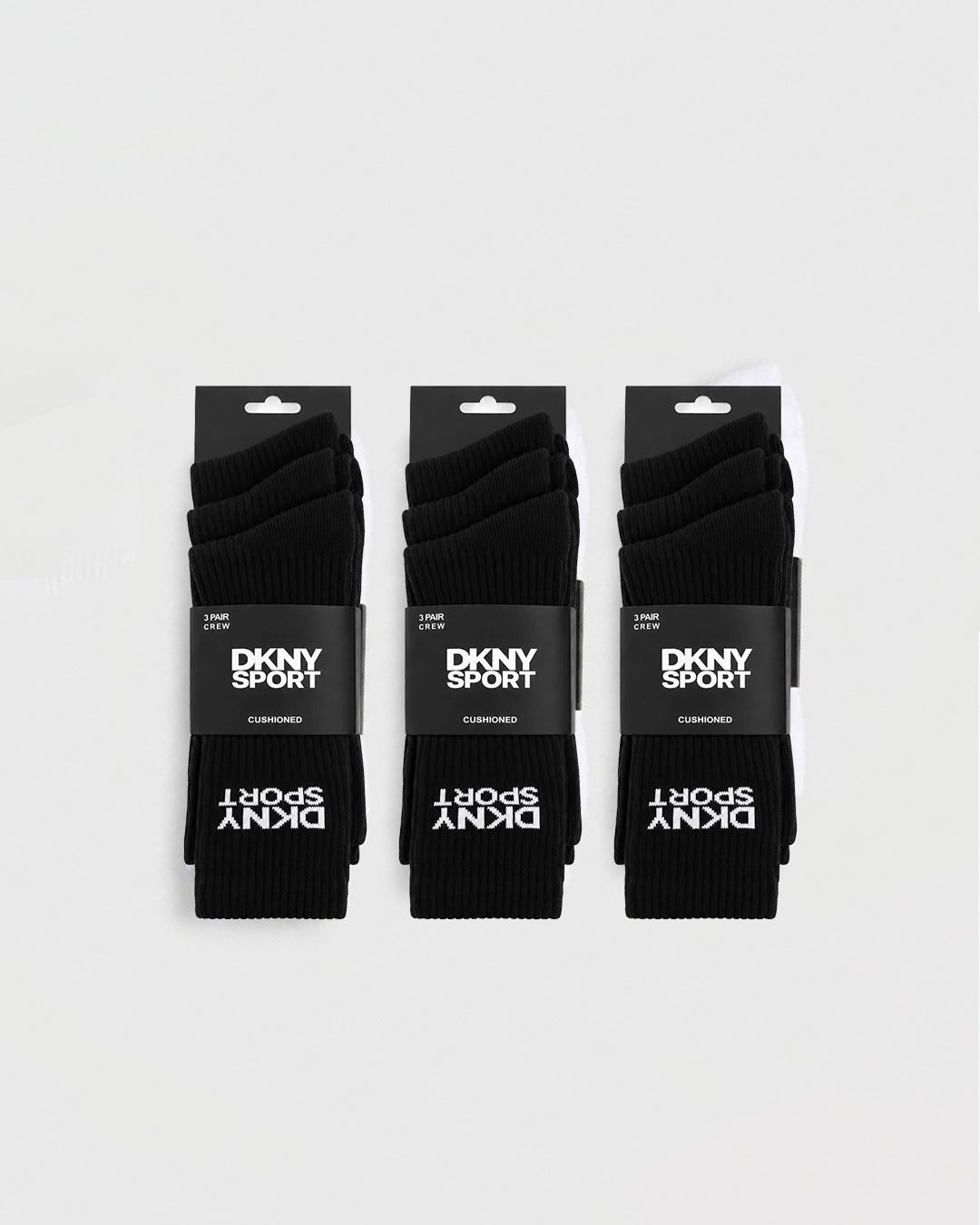 WR 5003 KD Black Crew Socks Pack OF 3
