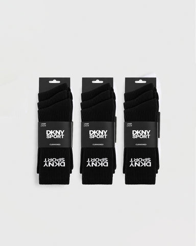 WR 5003 KD Black Crew Socks Pack OF 3