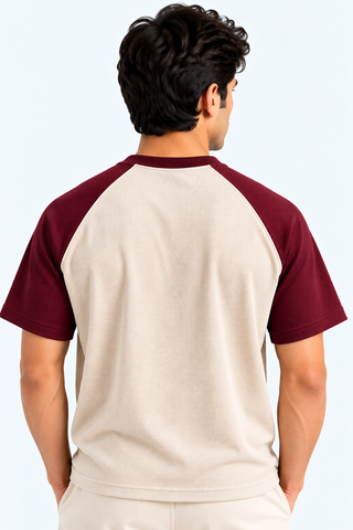 American Sleeves Tee - Coffee Maroon