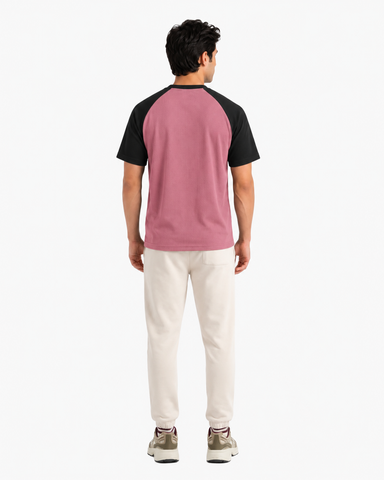 American Sleeves Tee - Pink Black