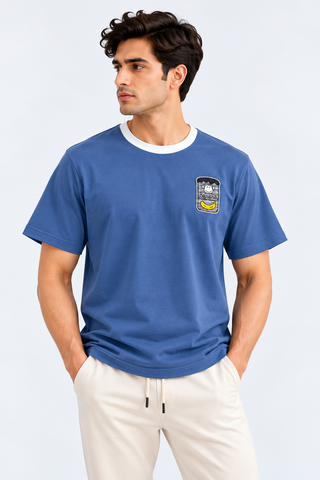 Banana Club Tee- Slate Blue