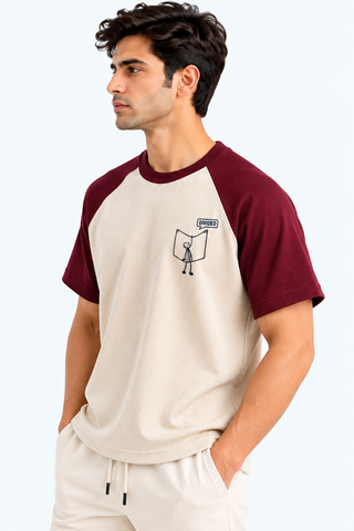 American Sleeves Tee - Coffee Maroon