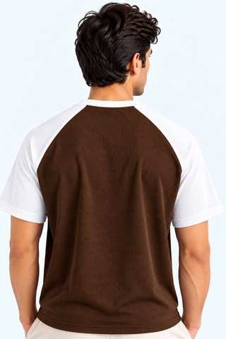 American Sleeves Tee - Brown White