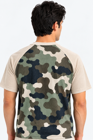American Sleeves Tee - Camouflage Coffee