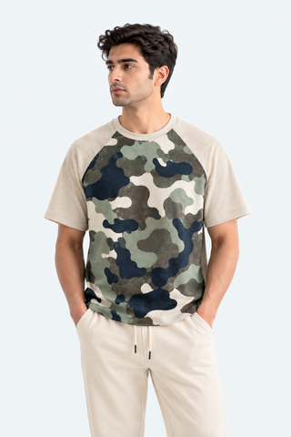 American Sleeves Tee - Camouflage Coffee