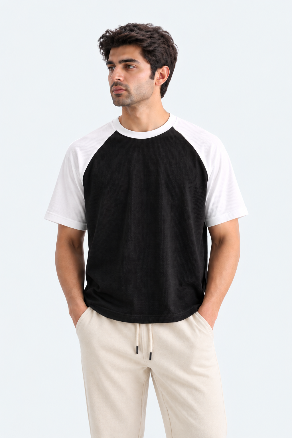 American Sleeves Tee - Black White