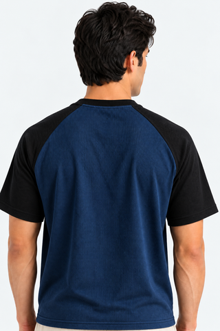 American Sleeves Tee - Navy Black