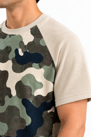 American Sleeves Tee - Camouflage Coffee