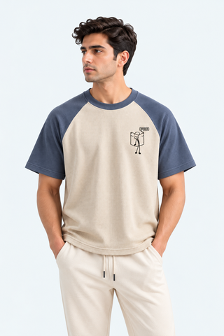 American Sleeves Tee - Coffee Blue
