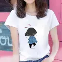 WEARROZ GIRL IN BLUE T SHIRT FOR  WOMEN AND GIRLS